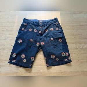 MG Black Label Dark Blue Hawaiian Print Shorta Size 31